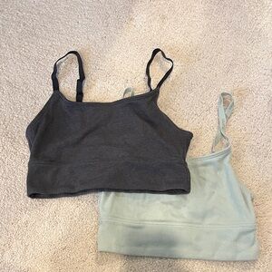 Gray and Light Blue Bralette